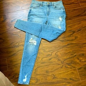 Wax Jean Butt I love you! Distressed style size 7